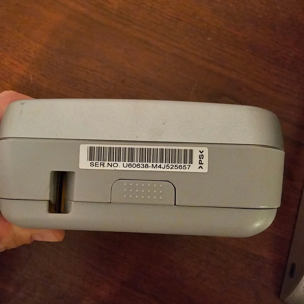 Brother P-Touch 1180 Label Maker Handheld Thermal Printer Silver Blue PT-1180